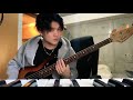バスドラ打ってbad guyのベース弾いてアコギ弾いて歌ってみました。