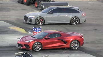 C8 Corvette vs Audi RS6 and BMW m3