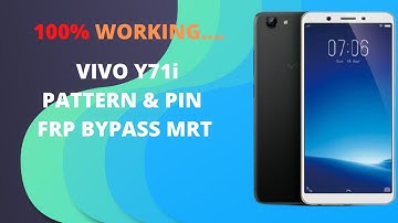 vivo y71i unlock pattern & pin frp bypass mrt 1801 Pattern Lock Password frp lock Unlock mrt