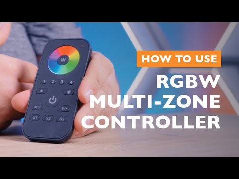 Wireless RGBW Multi-Zone LED Handheld Remote Controller - Control