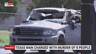 Texas man charged with murder of eight people following car ramming