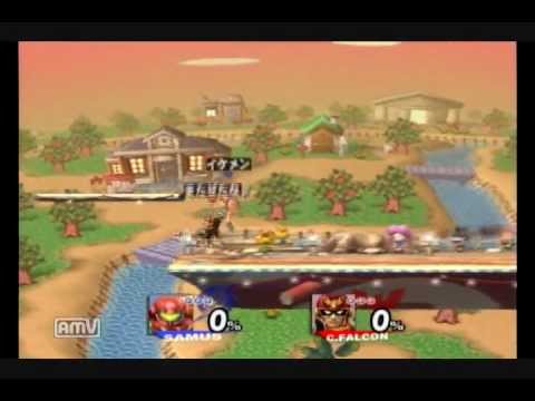 【スマブラＸ】C.ファルコンvs.サムス【Wi-Fiフレンド対戦】