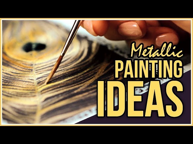 20 Metallic Watercolor Painting Ideas