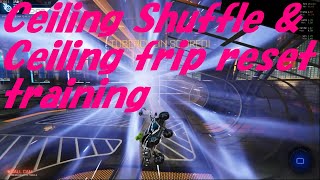 Ceiling Shuffle & Ceiling flip reset training clips #3   Rocket League