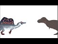 Spinosaurus vs Tyrannosaurus rex