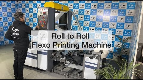 Two Color Flexo printing machine for Paper and non woven | Lahooti Printech Pvt. Ltd.