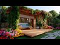 Modern Tiny House with Stylish Bamboo Pergola &amp; Lush Green Wall | Dream Outdoor Living