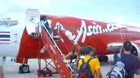 Boarding Air Asia Flight Krabi to Bangkok