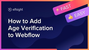 How to Add Age Verification Widget to Webflow