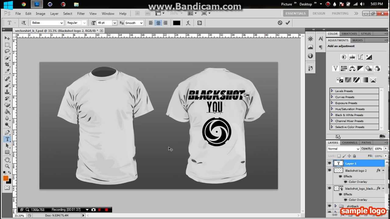 How To Design A T-Shirt In Photoshop - YouTube