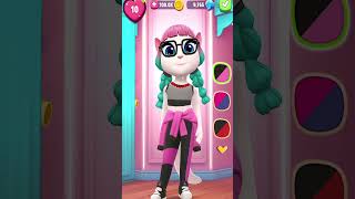 NEW OUTFIT FOR ANGELA?! REALY SWEET! My Talking Angela 2 #Short #shorts #mytalkingangela2 screenshot 4