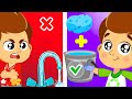 We help our moms and dads to wash the car and save water! | Superzoo educational video