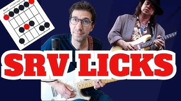 Play STEVIE RAY VAUGHAN Licks in Every Pentatonic Position - Blues Rock Guitar Lesson