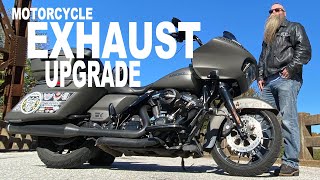 Motorcycle exhaust that sounds the BEST & makes your bike run BETTER | Road Glide dominator
