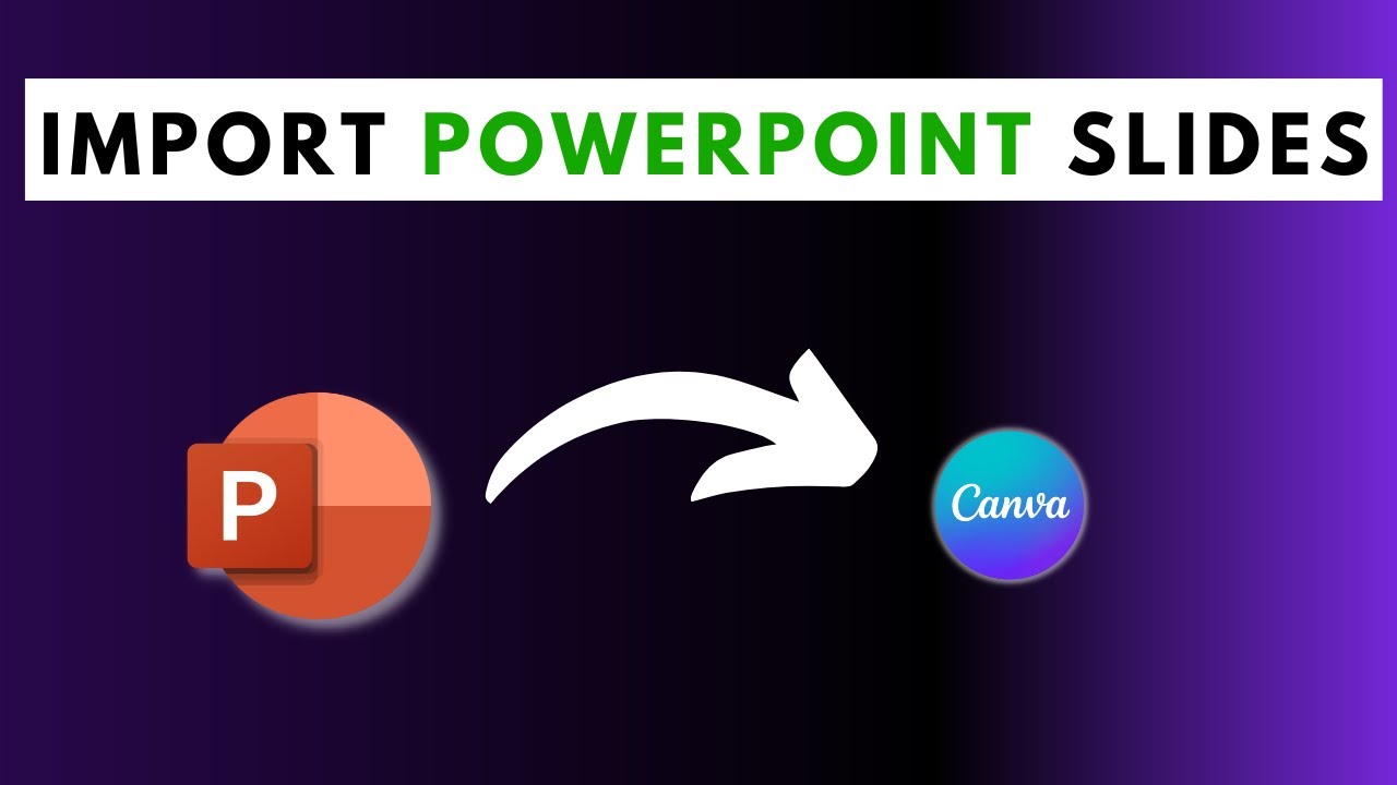 import powerpoint presentation into canva