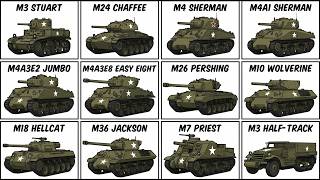 Every US Tank & Armored Vehicle of WWII — Ranked & Explained