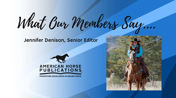 Jennifer Denison, AHP Student Award Winner to Seni...