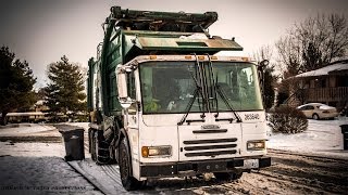 Garbage Truck In The Snow