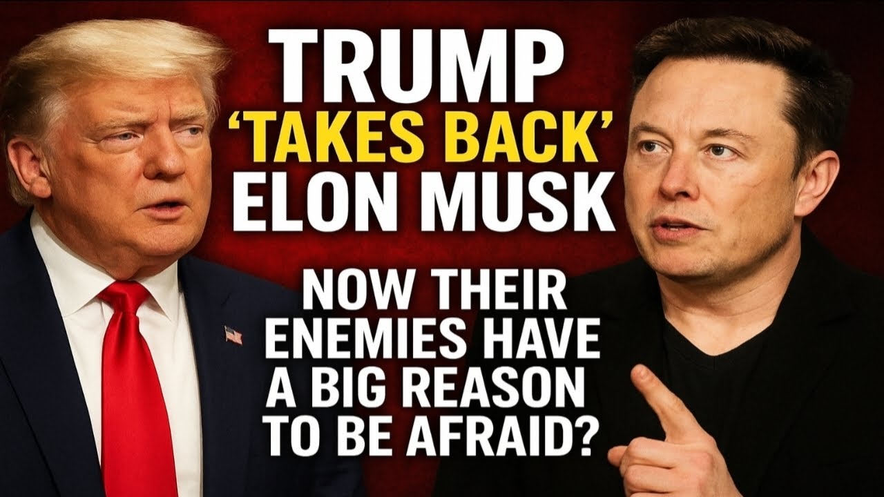 Trump 'Takes Back' Elon Musk — Now Their Enemies Have a BIG Reason to Be Afraid?