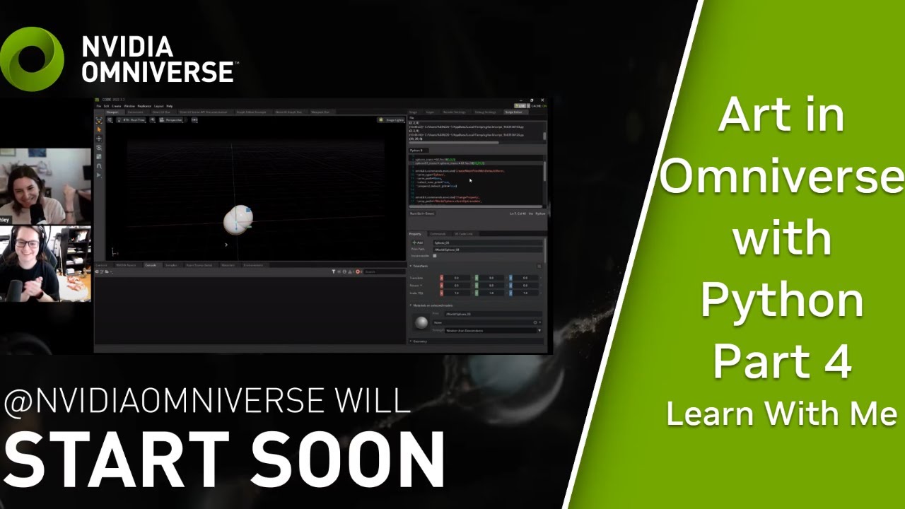 Art in Omniverse with Python Part 4 | Learn With Me - YouTube