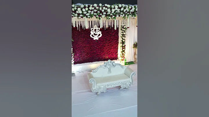 best wedding stage backdrop decoration ideas #shorts #youtubeshorts #viral