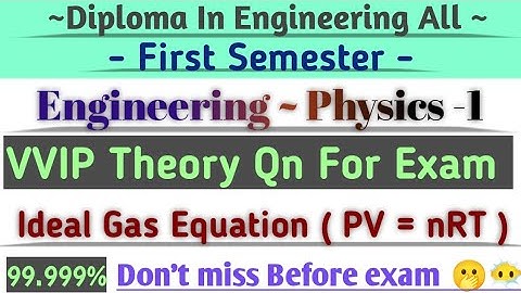 1st Semester Engineering Physics Imp Model Qn For Exam | #ctevt #diploma #firstsemester #education