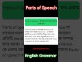 Parts of speech / English Grammar parts of speech / learn english #shorts #short #english #grammar