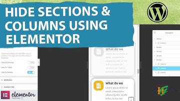 How to Hide Sections and Columns on Mobile in Elementor WordPress