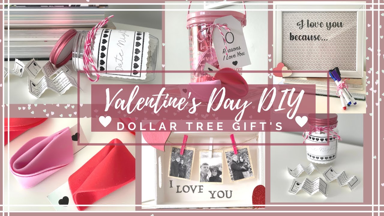 Dollar Tree VALENTINES DAY Gifts DIY 💕| HIGH END and Easy DIY gifts ...