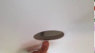 #2 Клеим кольцо изнутри полотна. видео Натяжной потолок надувается