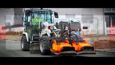 stehr mini grader sug 20 with plate compactor urban area darmstadt