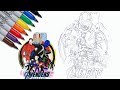 Iron-man, Captain America, Hulk, Thor Coloring Pages | The Avengers ENDGAME Coloring Pages