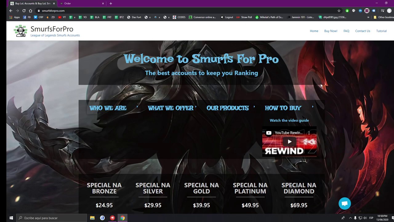 How to buy a League of Legends account from SmurfsForPro.com