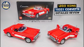 LEGO Icons 10321 Corvette detailed building review