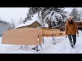 Building a hull in a snowstorm a dummys attempt at a house boat build