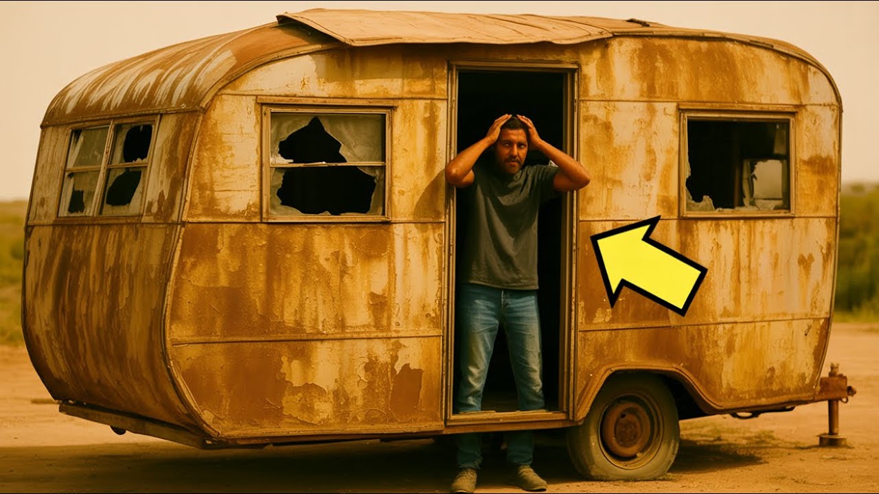 BUNICUL MEU MI A LĂSAT MOȘTENIRE O RULOTĂ VECHE CARE SE DEZINTEGRA… DAR CEEA CE AM GĂSIT ACOLO