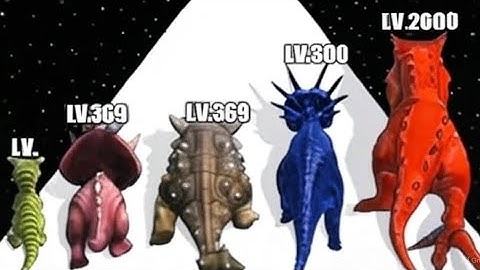 Dino Run - Level Up Dinosaur Max Level Gameplay (Dino Evolution Run)