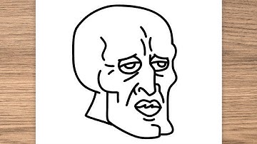 How to draw Handsome Squidward from Spongebob Squarepants