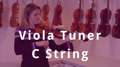 Viola Tuning: C String Sound