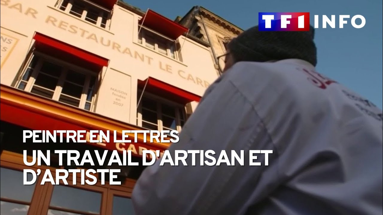 Peintre en lettres : un travail d'artiste autant que d'artisan
