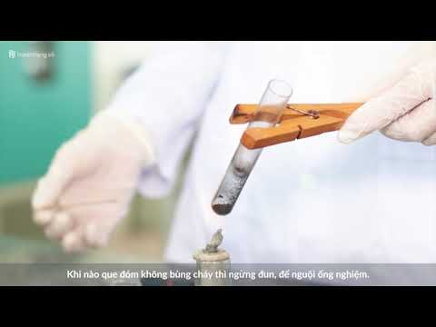 Video Hòa tan và đun nóng kali pemanganat - youtube