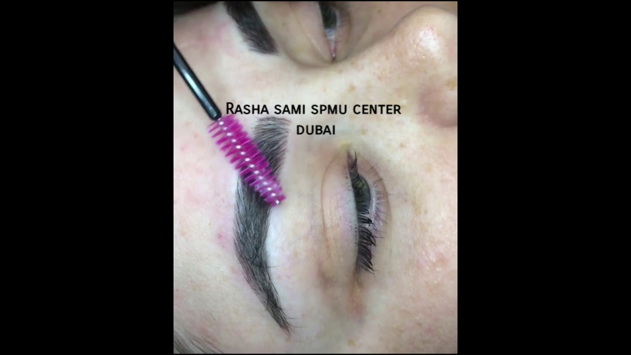 MicroShading Eyebrows Technique by Rasha Sami - Dubai - YouTube