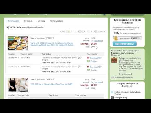 How to obtain your Groupon voucher