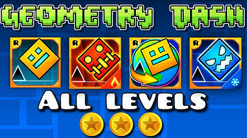 Every Geometry Dash Level (GD 2.2, Meltdown, Subzero, World, 43 levels) [ALL COINS]