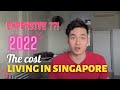 AVERAGE COST OF LIVING IN SINGAPORE  2022  -  IS IT EXPENSIVE ? MY  REAL CASE!