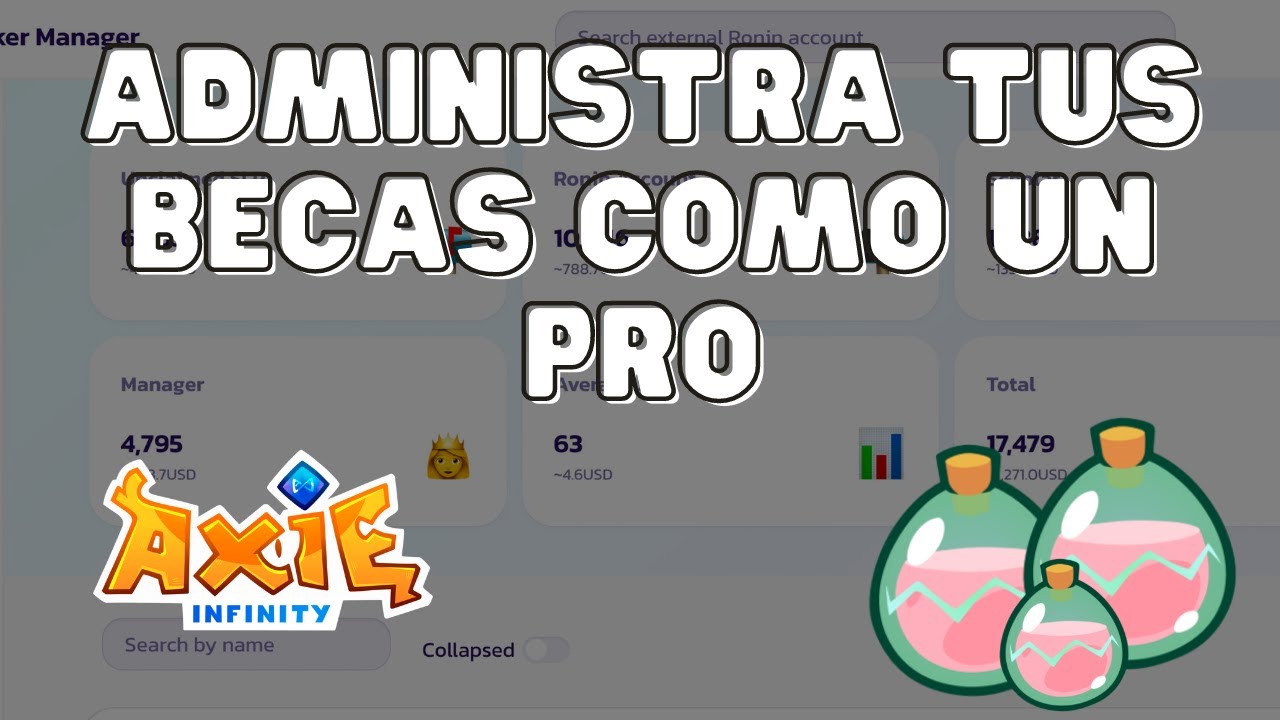 🏆 ✅ ADMINISTRAR las BECAS de Axie Infinity como un PRO 🏆
