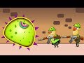 ХИЩНАЯ СЛИЗЬ ест ВОЕННЫХ приключения в АРМИИ Мультик игра для Детей Mutant Blobs Attack