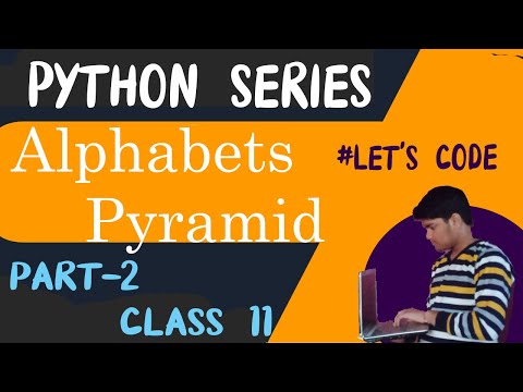 How to print  Half Pyramid using Alphabets | Python series | Animesh.045 | Annie Study