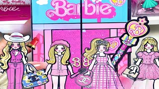 Quiet Book Barbie DIY Princess Dress Up Stickers Immersive and ASMR