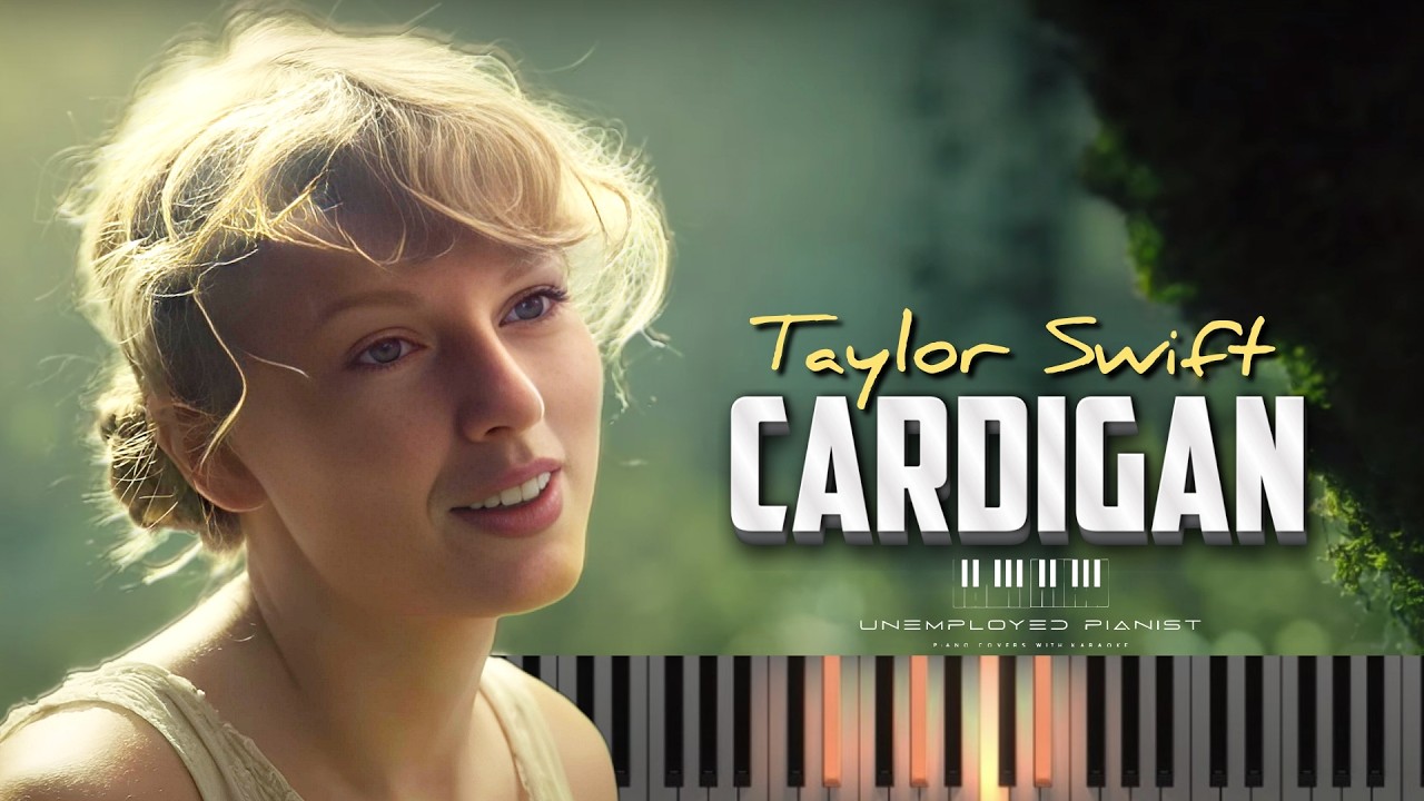 Taylor Swift - Cardigan (Piano tutorial and Karaoke) - YouTube